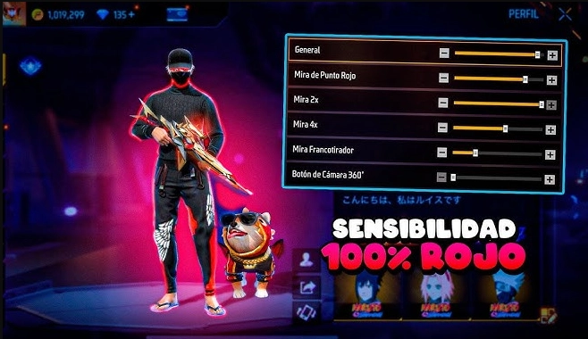 Sensibilidad pro Free Fire